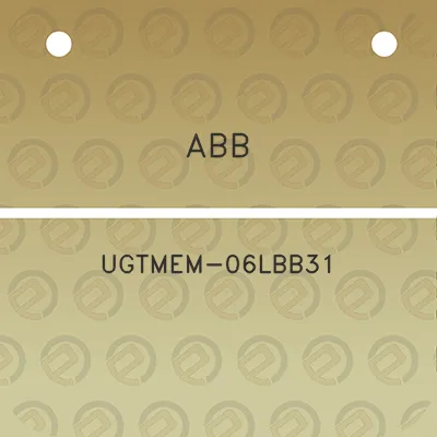 abb-ugtmem-06lbb31