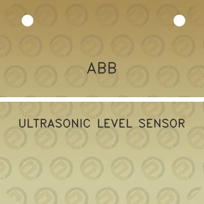 abb-ultrasonic-level-sensor