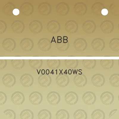 abb-v0041x40ws