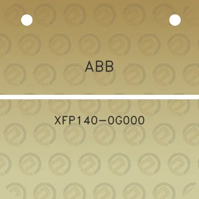 abb-xfp140-0g000