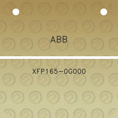 abb-xfp165-0g000