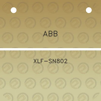 abb-xlf-sn802