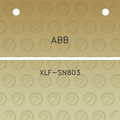 abb-xlf-sn803