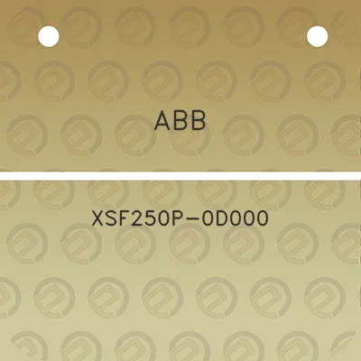 abb-xsf250p-0d000