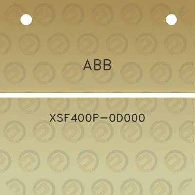 abb-xsf400p-0d000