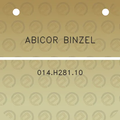 abicor-binzel-014h28110