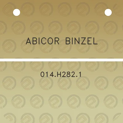 abicor-binzel-014h2821