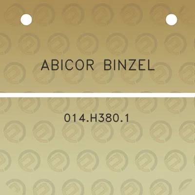 abicor-binzel-014h3801