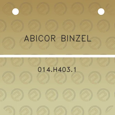 abicor-binzel-014h4031