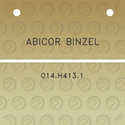 abicor-binzel-014h4131