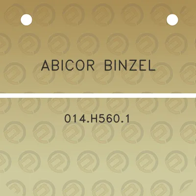 abicor-binzel-014h5601