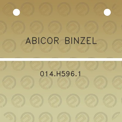 abicor-binzel-014h5961