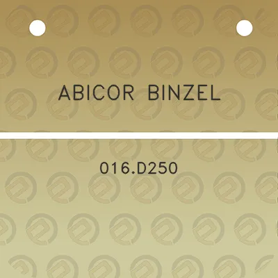 abicor-binzel-016d250