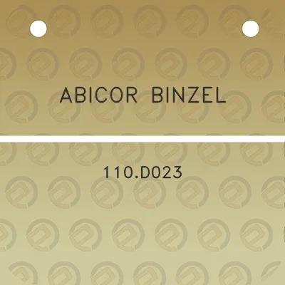 abicor-binzel-110d023