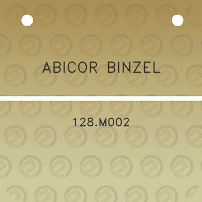 abicor-binzel-128m002