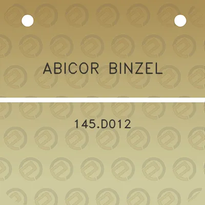 abicor-binzel-145d012