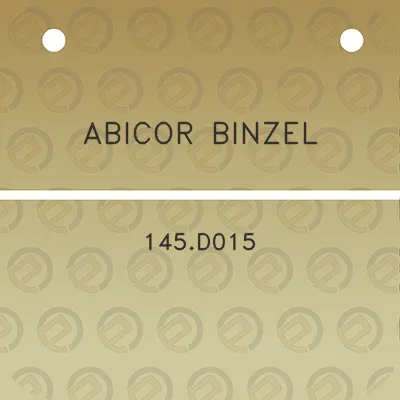 abicor-binzel-145d015