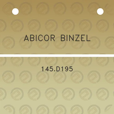 abicor-binzel-145d195