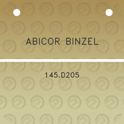 abicor-binzel-145d205