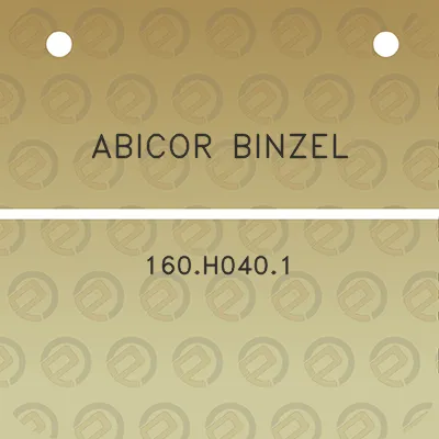 abicor-binzel-160h0401