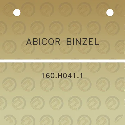 abicor-binzel-160h0411