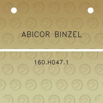 abicor-binzel-160h0471