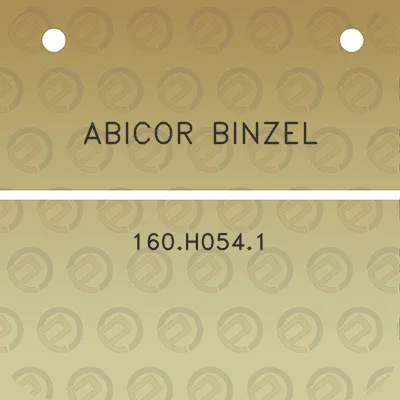 abicor-binzel-160h0541