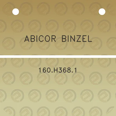 abicor-binzel-160h3681