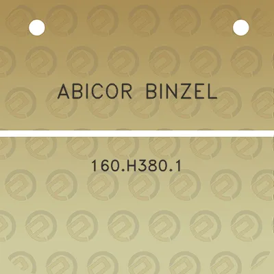 abicor-binzel-160h3801