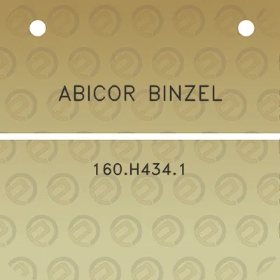 abicor-binzel-160h4341