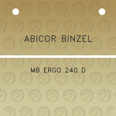 abicor-binzel-mb-ergo-240-d