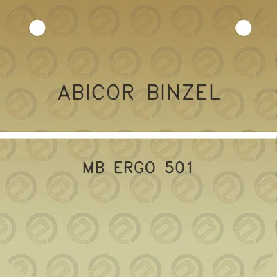 abicor-binzel-mb-ergo-501