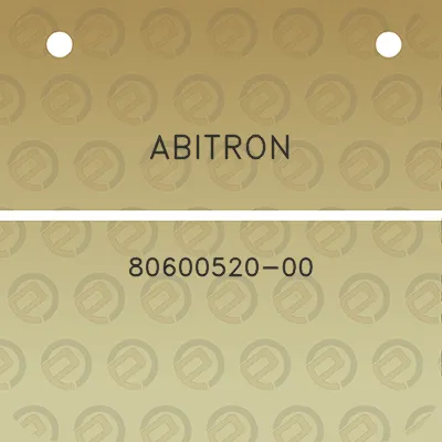 abitron-80600520-00