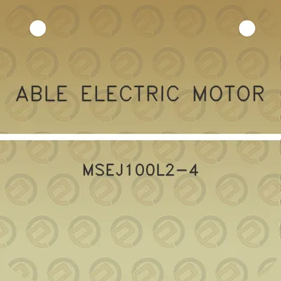 able-electric-motor-msej100l2-4