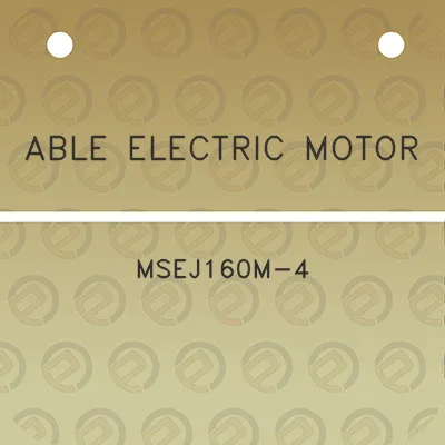 able-electric-motor-msej160m-4