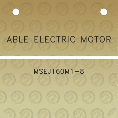 able-electric-motor-msej160m1-8