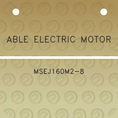 able-electric-motor-msej160m2-8