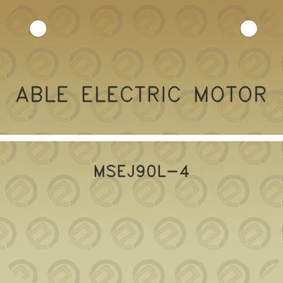 able-electric-motor-msej90l-4