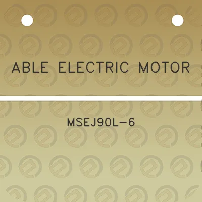 able-electric-motor-msej90l-6