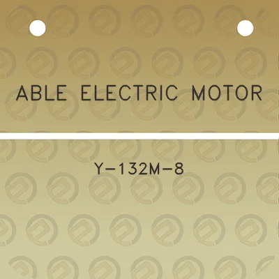 able-electric-motor-y-132m-8