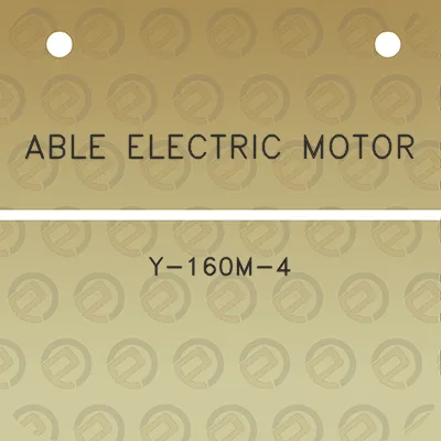 able-electric-motor-y-160m-4