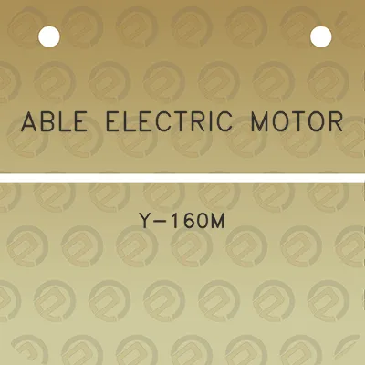 able-electric-motor-y-160m