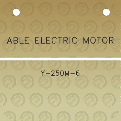 able-electric-motor-y-250m-6