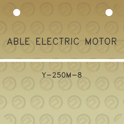 able-electric-motor-y-250m-8