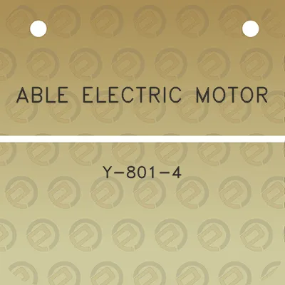 able-electric-motor-y-801-4