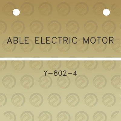 able-electric-motor-y-802-4