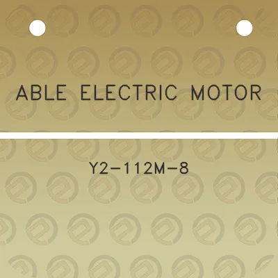 able-electric-motor-y2-112m-8