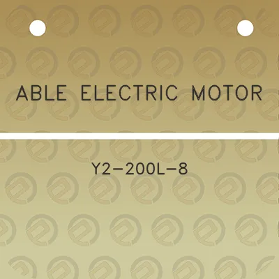 able-electric-motor-y2-200l-8