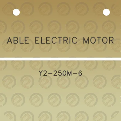 able-electric-motor-y2-250m-6