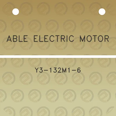 able-electric-motor-y3-132m1-6